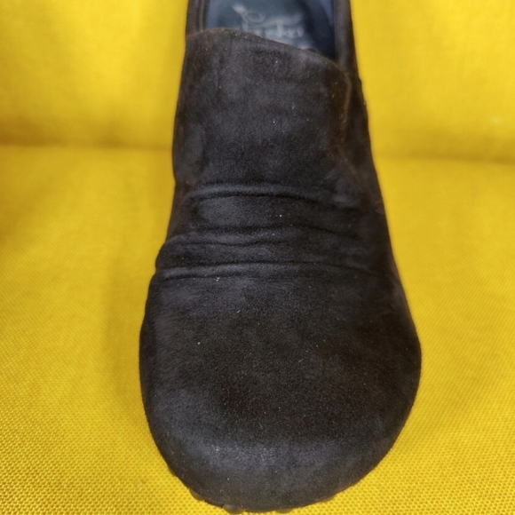 Dansko Nori Suede Studded Black Clog Block Heel Slip On Women's Shoes Size 7.5-8 - Picture 5 of 10